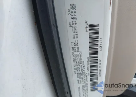 2008 Subaru Outback 2.5I/2.5I L.l. Bean Edition из США, поврежденный, VIN 4S4BP61C987362911